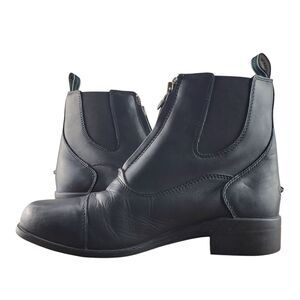 Ariat Devon IV Paddock Boots Girls 5 Kids Black Leather Equestrian